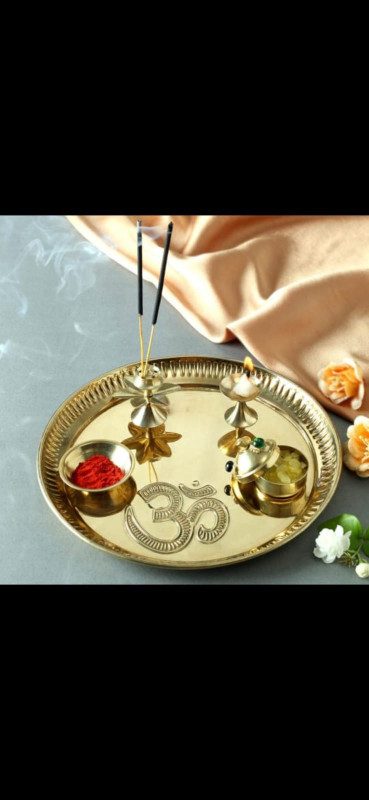 Brass Puja Thali