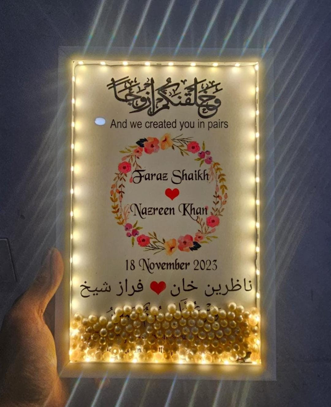 Led Frame with Pearls